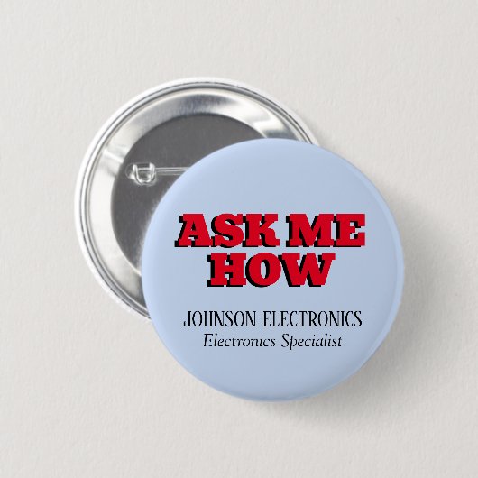 頼Howカスタム企業の Branded 缶バッジ (正面&裏面)