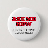 頼Howカスタム企業の Branded 缶バッジ (正面)