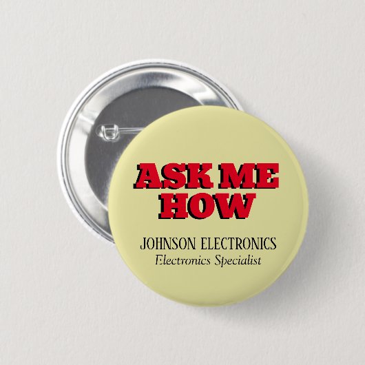 頼Howカスタム企業の Branded 缶バッジ (正面&裏面)