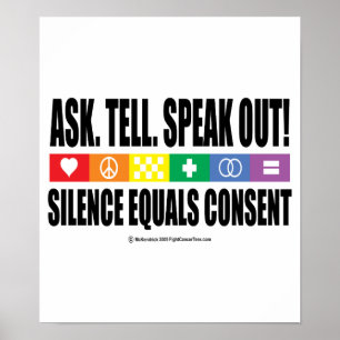 頼LGBTを話教える ポスター
