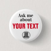 頼Me Aboutカスタムボタン 缶バッジ (正面)