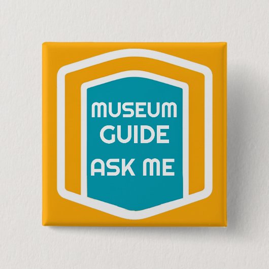 頼Me Museum Guideボタン 缶バッジ (正面)