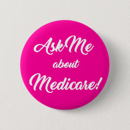 頼Medicareについて – ピンク 缶バッジ