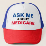 頼Medicare Trucker Hatについて キャップ<br><div class="desc">TheInsuranceSquad.com "Me 頼 About Medicare" Trucker Hat</div>