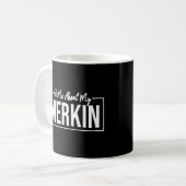 頼Merkin Trendingカッコいい 3 コーヒーマグカップ (正面左)