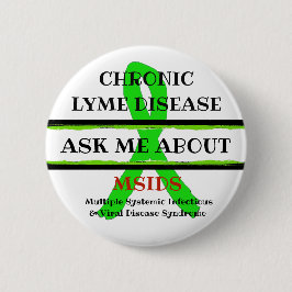 頼My About Chronic Lyme Disease MSIDSボタン 缶バッジ