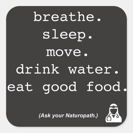 頼Naturopath – ステッカー (正面)