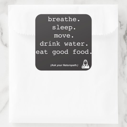 頼Naturopath – ステッカー (バッグ)