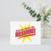 頼Resume Job Networkingについて ポストカード (スタンド正面)