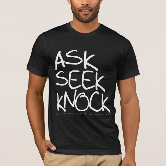 頼Seek Knock — DRussバージョン Tシャツ (正面)