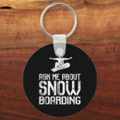 頼Snowboardの愛おもしろい者Snについて キーホルダー (正面)