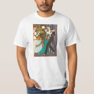 頽廃的なパリのアールデコのTシャツの夜 Tシャツ