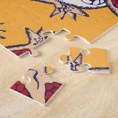 顆粒描:手作りヴィンテージパターン ジグソーパズル (側面)