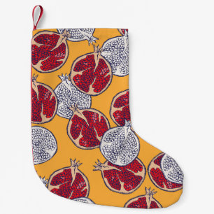 顆粒描:手作りヴィンテージパターン スモールクリスマスストッキング