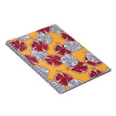 顆粒描：手作りヴィンテージパターン ノートブック (右側)