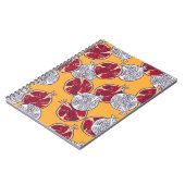 顆粒描：手作りヴィンテージパターン ノートブック (左側)