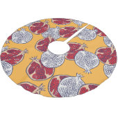 顆粒描:手作りヴィンテージパターン ブラッシュドポリエステルツリースカート (アングル)