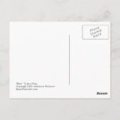 題名：光を呼吸する木。 ポストカード (裏面)