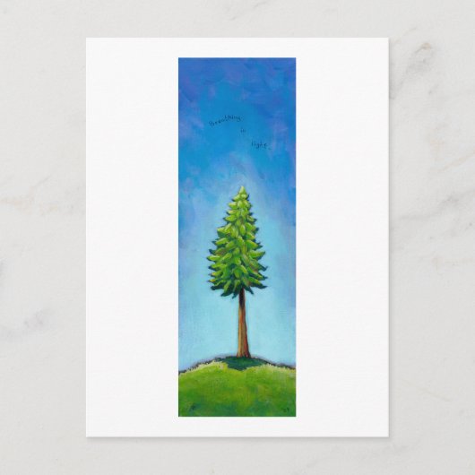 題名：光を呼吸する木。 ポストカード (正面)