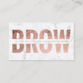 額によって切り取られるのどのばら色の金ゴールドのタイポグラフィの大理石 名刺 (裏面)