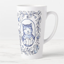 額に入れた カフェラテマグ