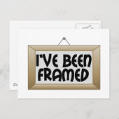 額に入れた ポストカード (正面/裏面)