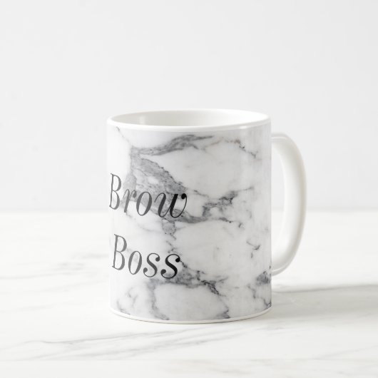 額のボスのマグ コーヒーマグカップ (正面右)