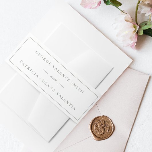 額入り |書エレガント道グリーンホワ結婚イト 招待状ベリーバンド