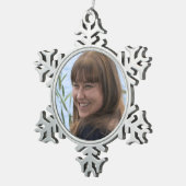 額写真 スノーフレークピューターオーナメント (右)