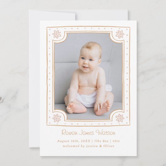 額縁お洒落写真よくはしゃぐデザイン 案内状 (正面)