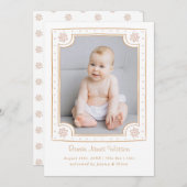 額縁お洒落写真よくはしゃぐデザイン 案内状 (正面/裏面)