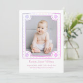 額縁お洒落写真よくはしゃぐデザイン 案内状 (スタンド正面)