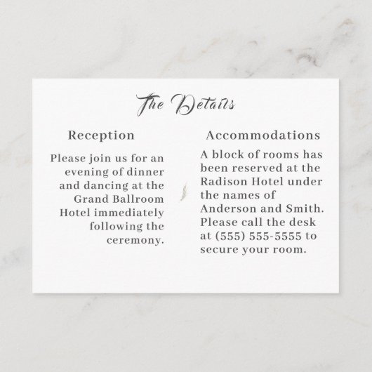 額縁のカソリック結婚ス聖句の囲い エンクロージャーカード (裏面)