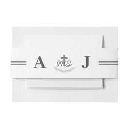 額縁のカトリックの聖句をテーマにした 招待状ベリーバンド