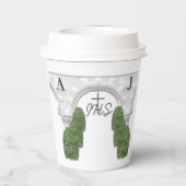 額縁のカトリックの聖句をテーマにした 紙コップ (裏面)