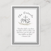 額縁のカトリック聖句入りカード エンクロージャーカード (正面)