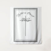 額縁のカトリック聖書聖句タペストリー タペストリー (正面)