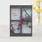 額縁のグリーティングカード カード (黄色い花)