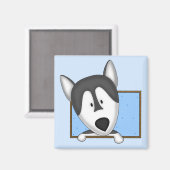 額縁の漫画アラスカンマラムート磁石 マグネット (正面/裏面)