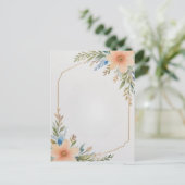 額縁の空白の花 ポストカード (スタンド正面)