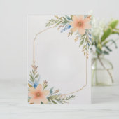 額縁の空白の花 招待状 (スタンド正面)