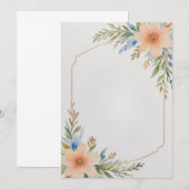 額縁の空白の花 招待状 (正面/裏面)