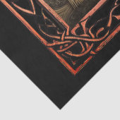 額縁の風光明媚なゴシック様式の花模様の切り離し 薄葉紙 (詳細)