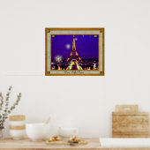 額縁エッフェルタワー ポスター (キッチン)