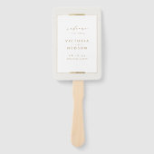 額縁エレガンスシンプル結婚式 プログラム ハンドファン (正面)