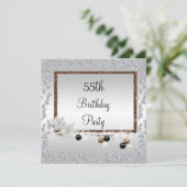 額縁エレガンス55誕生日 招待状 (スタンド正面)