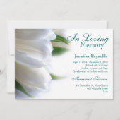 額縁エレガント写真追悼会 招待状 (正面)