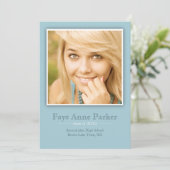 額縁クラシック写真の卒業発表 招待状 (スタンド正面)