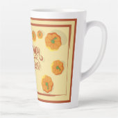 額縁グリーティングカードハッピーハローウィンタイポグラフィ カフェラテマグ (右)