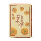 額縁グリーティングカードハッピーハローウィンタイポグラフィ バスマット (正面縦)